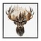 Stupell Industries Deer Forest Silhouette Framed Giclee Wall Art Design by LSR Design Studio